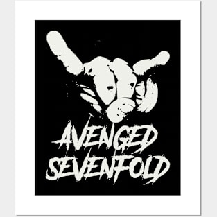 avenged sevenfold ll horn sign Posters and Art